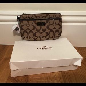 NWT Coach Logo Wristlet